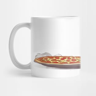 Cat Eating Pizza Mug